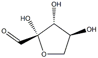 beta-L-threo-Pentos-2-ulo-2,5-furanose (9CI) Structure