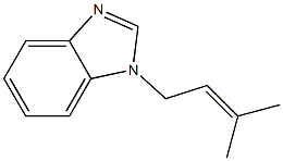 1H-Benzimidazole,1-(3-methyl-2-butenyl)-(9CI) 구조식 이미지