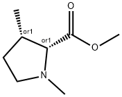 D-Proline, 1,3-dimethyl-, methyl ester, (3S)-rel- (9CI) Structure