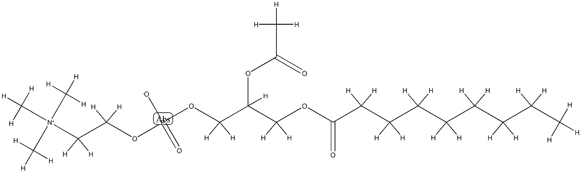 콜린,수산화물,인산이수소,내염,2-아세토-1-노나노인함유에스테르,DL-(8CI) 구조식 이미지