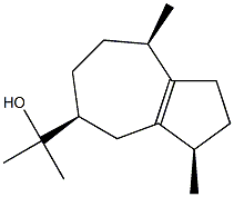 [3R,(+)]-1,2,3,4,5,6,7,8-Octahydro-α,α,3β,8β-tetramethyl-5β-azulenemethanol 구조식 이미지
