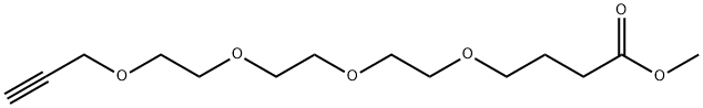 Propargyl-PEG4-(CH2)3-methyl ester Structure