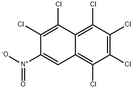 1,2,3,4,5,6-HEXACHLORO-7-NITRONAPHTHALENE 구조식 이미지