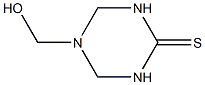 1,3,5-Triazine-2(1H)-thione,tetrahydro-5-(hydroxymethyl)-(9CI) Structure