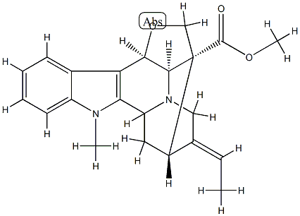 (16R)-6β,17-Epoxy-1-methylsarpagane-16-carboxylic acid methyl ester Structure