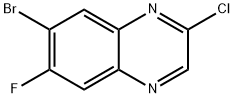 7-BROMO-2-CHLORO-6-FLUOROQUINOXALINE(WXFC0650) 구조식 이미지