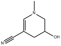 3-Pyridinecarbonitrile,1,4,5,6-tetrahydro-5-hydroxy-1-methyl-(9CI) 구조식 이미지