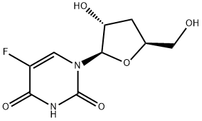 3'-Deoxy-5-fluorouridine 구조식 이미지