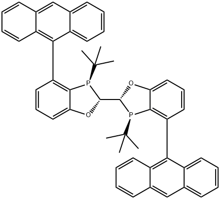 (2R,2'R,3R,3'R)-4,4'-di(ant
hracen-9-yl)-3,3'-di-tert-bu
tyl-2,2',3,3'-tetrahydro-2,2'
-bibenzo[d][1,3]oxaphosp
hole Structure
