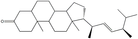 (22E)-5β-Ergost-22-en-3-one 구조식 이미지