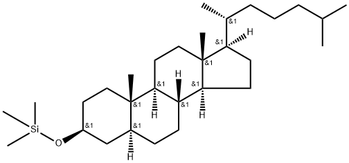 3β-(트리메틸실록시)-5α-콜레스탄 구조식 이미지