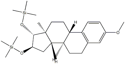 3-Methoxy-16α,17β-bis(trimethylsiloxy)-1,3,5(10)-estratriene 구조식 이미지