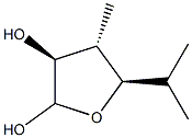 2,3-Furandiol,tetrahydro-4-methyl-5-(1-methylethyl)-,(3S,4S,5R)-[partial]-(9CI) 구조식 이미지