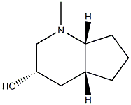 1H-Cyclopenta[b]pyridin-3-ol,octahydro-1-methyl-,[3S-(3-alpha-,4a-bta-,7a-bta-)]-(9CI) 구조식 이미지