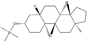 3β-(Trimethylsiloxy)-5α-androstane Structure