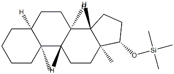 17β-(트리메틸실록시)-5β-안드로스탄 구조식 이미지