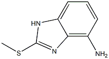 1H-벤즈이미다졸-4-아민,2-(메틸티오)-(9CI) 구조식 이미지