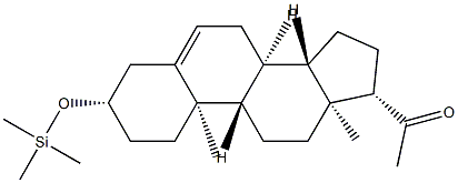 3β-(트리메틸실릴옥시)pregn-5-en-20-one 구조식 이미지