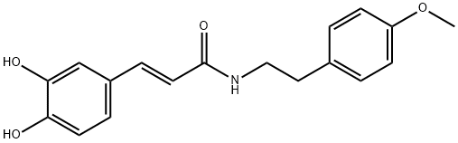 CAFFEOYL-METHYLTYRAMINE, N-O-(SH) Structure