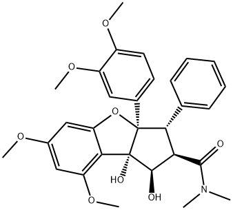 3'-Methoxyrocaglamide Structure
