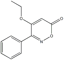 6H-1,2-Oxazin-6-one,4-ethoxy-3-phenyl-(9CI) 구조식 이미지