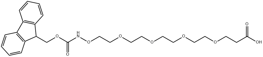 Fmoc-aminooxy-PEG4-acid Structure