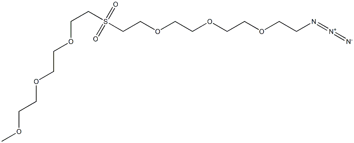 m-PEG3-Sulfone-PEG3-azide 구조식 이미지