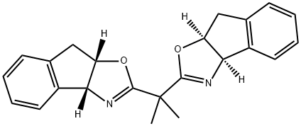 (3aR,3'aR,8aS,8'aS)-2,2'-(1-Methylethylidene)bis[3a,8a-dihydro-8H-Indeno[1,2-d]oxazole Structure