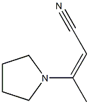 2-Butenenitrile,3-(1-pyrrolidinyl)-(9CI) Structure