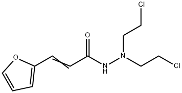 β-(2-Furanyl)acrylic acid N2,N2-bis(2-chloroethyl) hydrazide Structure