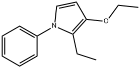 1H-Pyrrole,3-ethoxy-2-ethyl-1-phenyl-(9CI) Structure