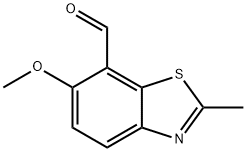 7-벤조티아졸카르복스알데히드,6-메톡시-2-메틸-(9CI) 구조식 이미지