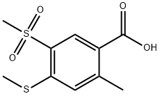 2-methyl-5-(methylsulfonyl)-4-(methylthio)benzoic acid(WXC08062) Structure