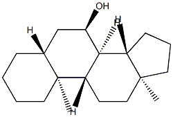 5α-안드로스탄-7α-올 구조식 이미지