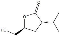 D-erythro-Pentonic acid, 2,3-dideoxy-2-(1-methylethyl)-, gamma-lactone (9CI) Structure