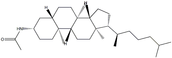 3β-Acetylamino-5α-cholestane Structure