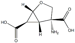 2-Oxabicyclo[3.1.0]hexane-4,6-dicarboxylicacid,4-amino-,(1R,4R,5S,6R)-rel- Structure