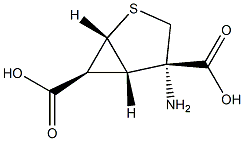 2-Thiabicyclo[3.1.0]hexane-4,6-dicarboxylicacid,4-amino-,(1R,4S,5S,6S)-rel-(9CI) Structure