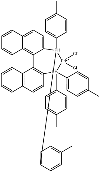 [(R)-(+)-2,2′-Bis(di-p-tolylphosphino)-1,1′-binaphthyl]palladiuM(II) chloride 구조식 이미지