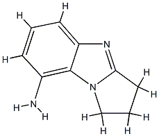 1H-Pyrrolo[1,2-a]benzimidazol-8-amine,2,3-dihydro-(9CI) 구조식 이미지