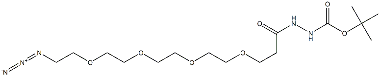 Azido-PEG4- Boc-Hydrazide Structure