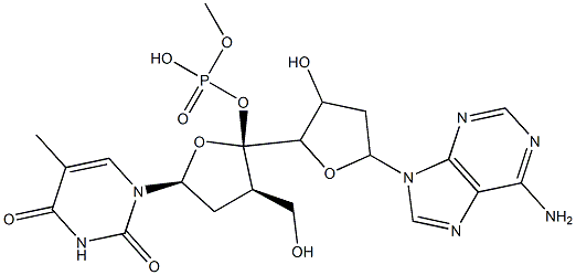 2'-deoxythymidylyl-(3'-5')-2'-deoxyadenosine Structure
