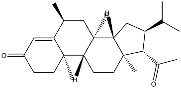 16α-Isopropyl-6α-methylprogesterone Structure