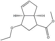 1-Pentalenecarboxylicacid,3-ethoxy-1,2,3,3a,6,6a-hexahydro-,methylester,(3aR,6aS)-rel-[partial]-(9CI) 구조식 이미지