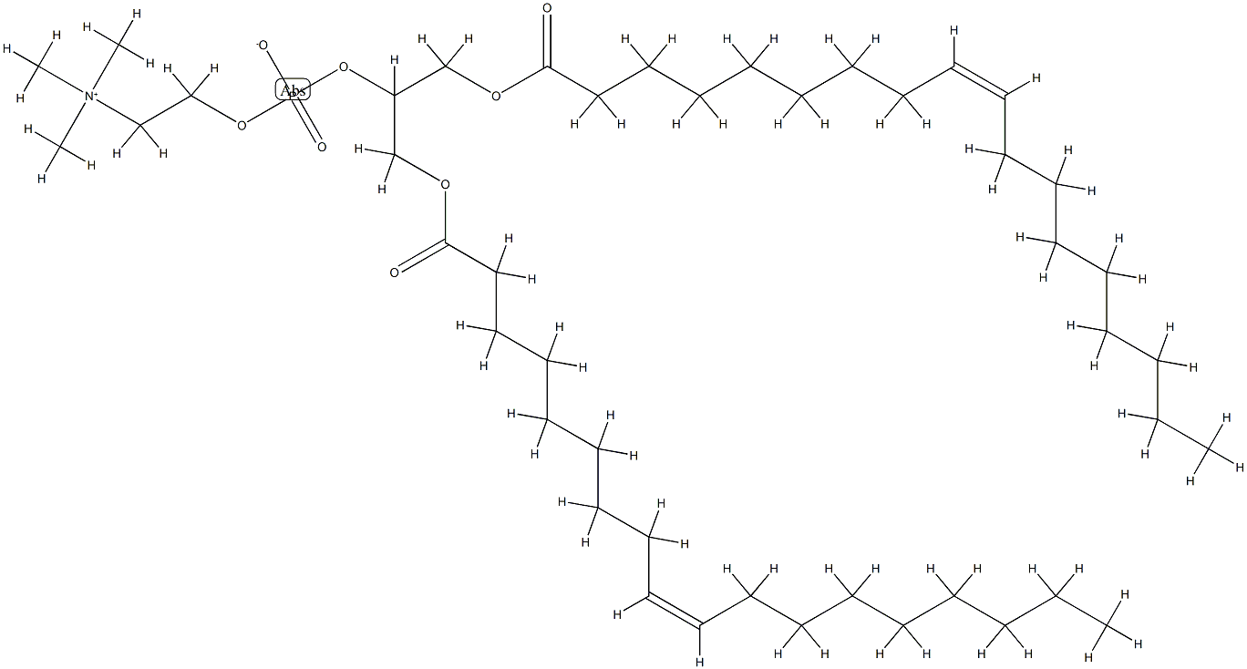 1,3-di-O-octadecenylglycero-2-phosphocholine Structure