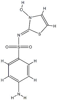 N(sup 1)-2-Thiazolylsulfanilamide 3-oxide Structure