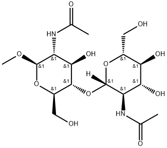 O-methyl-di-N-acetyl beta-chitobioside 구조식 이미지