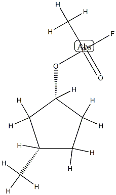 Phosphonofluoridic acid, methyl-, (1R,3S)-3-methylcyclopentyl ester, rel- (9CI) Structure