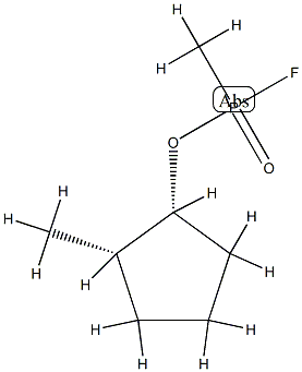 포스포노플루오리드산,메틸-,(1R,2S)-2-메틸시클로펜틸에스테르,rel-(9CI) 구조식 이미지
