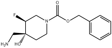 Trans-Benzyl 4-(Aminomethyl)-3-Fluoro-4-Hydroxypiperidine-1-Carboxylate(WX601614) Structure